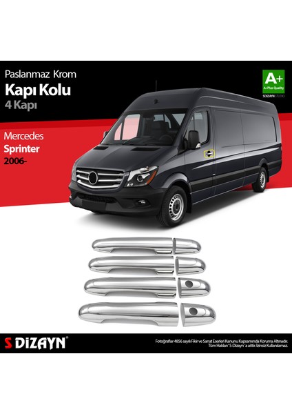 Mercedes Sprinter W906 Krom Kapı Kolu 4 Kapı 2006-2013 indirimleri