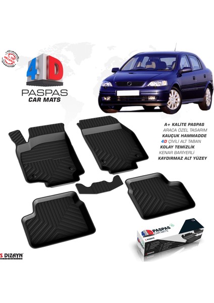 Opel Astra G 4D Havuzlu Paspas 2000-2004 A+Kalite