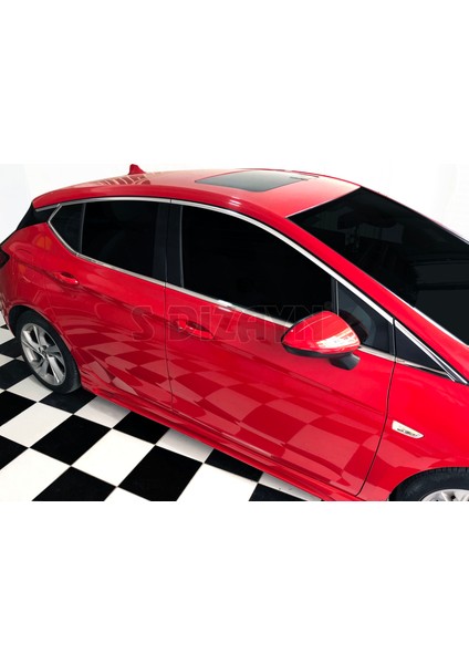 Opel Astra K HB Krom Cam Çıtası 6 Prç. 2015-2022