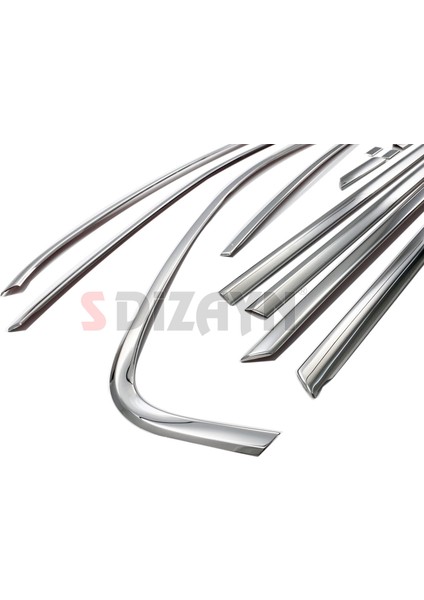 VW Jetta Krom Cam Çerçeve Seti 12 Prç. 2011-2019 A+ Kalite modelleri