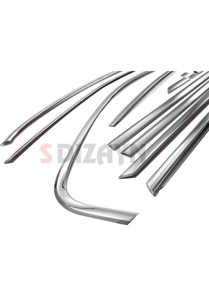 VW Jetta Krom Cam Çerçeve Seti 12 Prç. 2011-2019 A+ Kalite