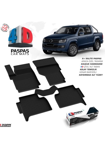VW Amarok 4D Havuzlu Paspas 2010-2022 A+Kalite fırsatları