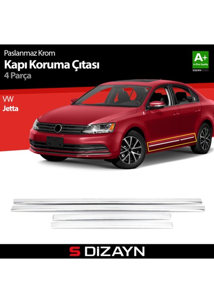 VW Jetta Kapı Koruma Çıtası Krom 2011-2019 modelleri