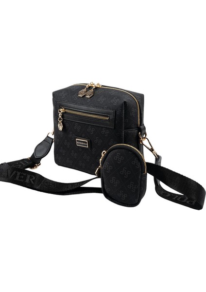 Kadın Çapraz Çanta 1038-48491 Sılver Polo Çapraz Bayan Çantası M178 Siyah-Mat Siyah indirimleri