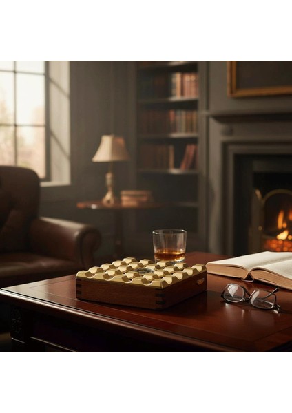 Cigarloong Çoklu Ahşap Kare Puro Küllüğü Gold fiyatları