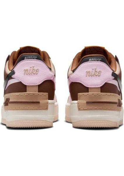 Air Force 1 Shadow Sneaker Unisex Reflektörlü Hakiki Deri Günlük Spor Ayakkabı Kahverengi fırsatları