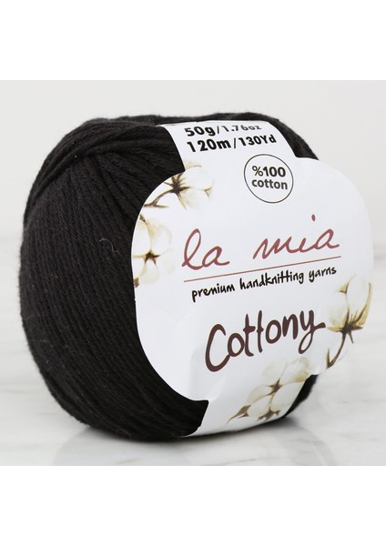 La Mia Cottony Siyah Bebek El Örgü Ipi - P21 - 33556