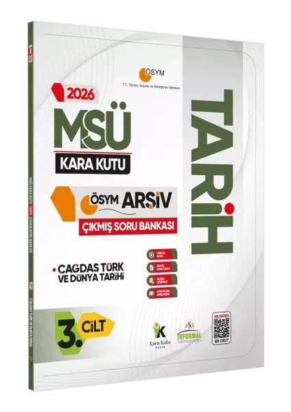 2026 Msü Tarihin Kara Kutusu 3.cilt Ösym Çıkmış Soru Havuzu Bankası Konu Özetli Dijital Çözümlü