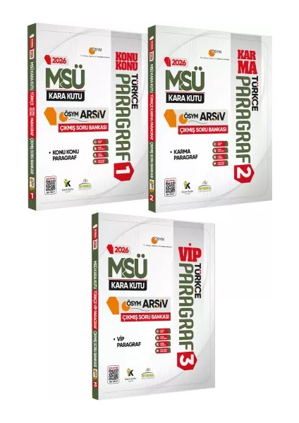 2026 Msü Türkçe Kara Kutusu Paragraf 3lü Altın Set Ösym Çıkmış Soru Bankası Konu Özetli Çözümlü