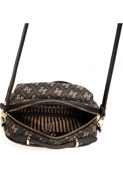 Kadın Çapraz Çanta 1186-48308 Sılver Polo Çapraz Bayan Çantası M86 Karamel-Mat Kahve