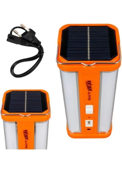 Çok Amaçlı Güneş Enerjli Solar Şarjlı Aydınlatma Cihazı