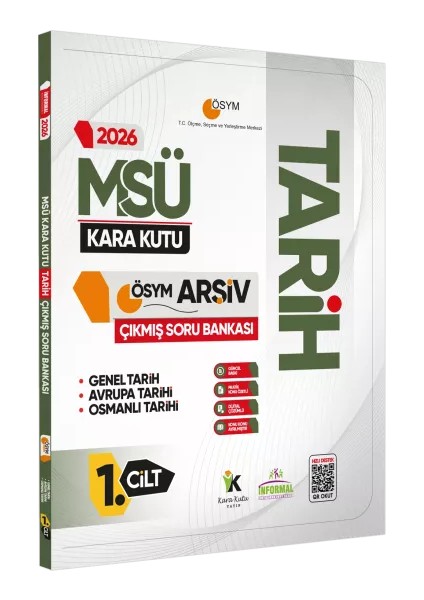 2026 Msü Tarihin Kara Kutusu 1.cilt Ösym Çıkmış Soru Havuzu Bankası Konu Özetli Dijital Çözümlü