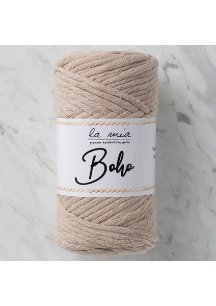 La Mia Boho Açık Bej Büküm Makrome Ipi - L049 - 33984