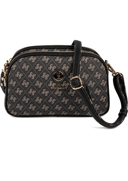 Kadın Çapraz Çanta 745-48448 Sılver Polo Çapraz Bayan Çantası M178 Füme-Mat Siyah indirimleri