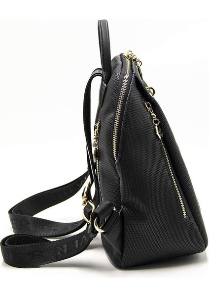 Kadın 1123-46055 Sılver Polo Sırt Çantası M86 Siyah-Mat Siyah-Platin modelleri