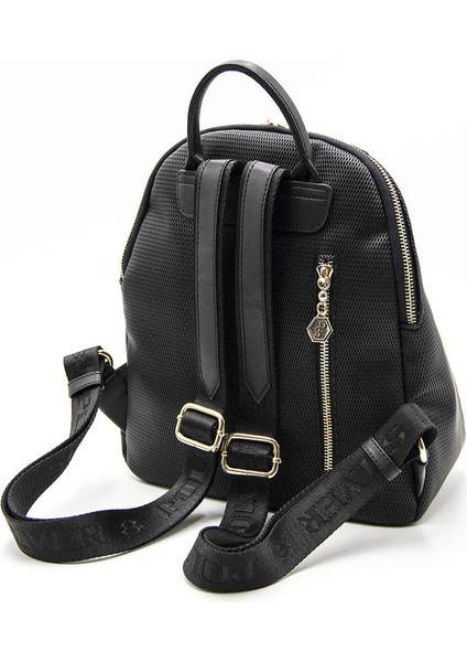 Kadın 1123-46055 Sılver Polo Sırt Çantası M86 Siyah-Mat Siyah-Platin fırsatları