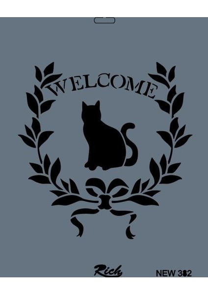 Rich New Seri N-382 Stencil 35X25 cm