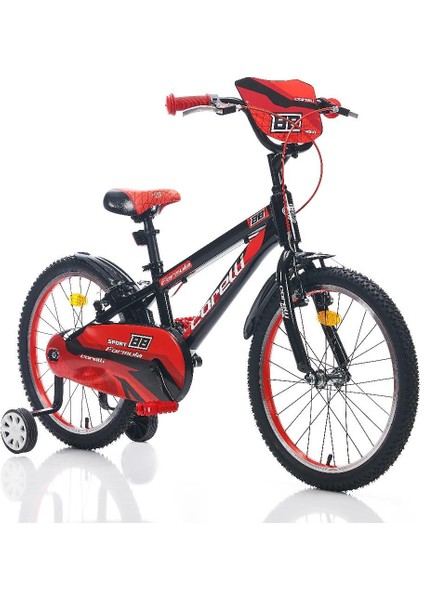 Formula 20 Jant Erkek Çocuk Bisikleti Siyah Kırmızı