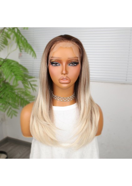 Kumral Beyaz Platin Ombreli Tül Peruk fiyatları