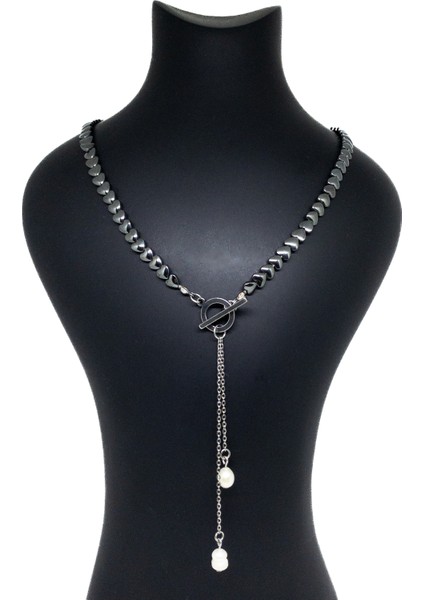 Mya – Hematit & Inci Kolye fırsatları