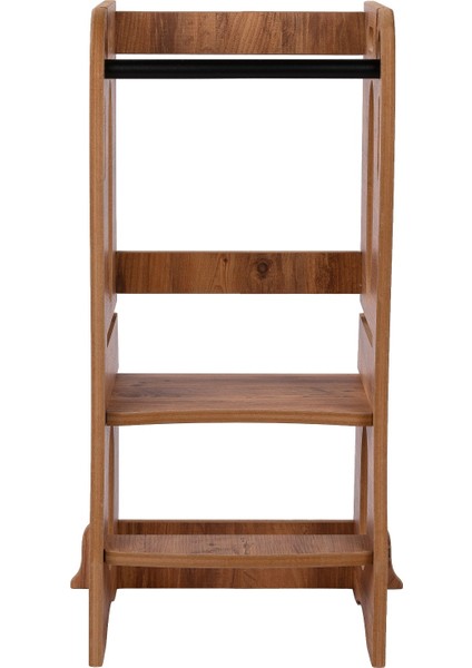 Montessori Öğrenme Kulesi, Ceviz Mdf, Güvenli Çocuk Basamağı, Mutfak Yardımcı Kulesi fiyatları