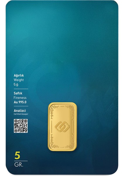 AgaKulche 24 Ayar 5 gr 995 Özbağ Külçe Altın fiyatları