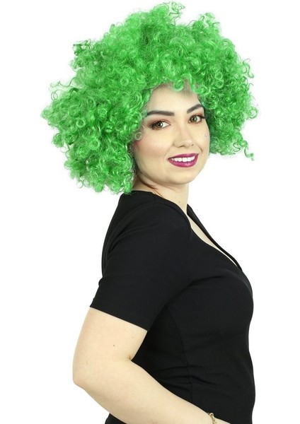 Animasyon Parti ve Palyaço Peruğu / Açık Yeşil modelleri