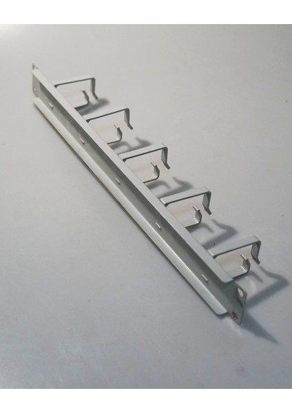 1u 19'' Metal Kancalı Yatay Kablo Organizer Beyaz modelleri