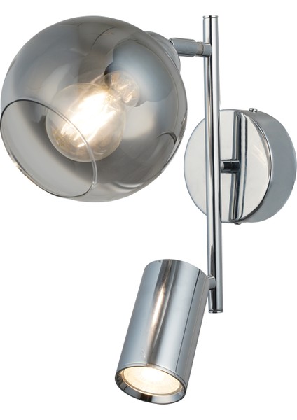 Kerone 1+1 Krom Aplik 1XGU10+1XE27