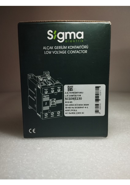 SCG065230 Scg-65 30KW 65A 230V A.g. Kontaktör