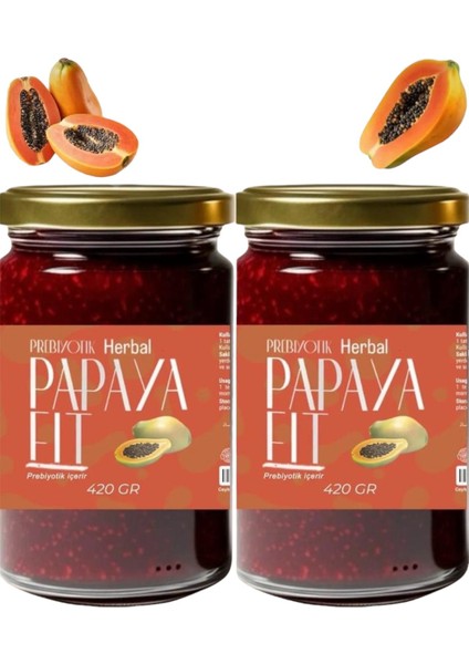 2 x 420 gr Herbal Papaya Fit Biberiyeli Bitkisel Macun 4 Aylık Kullanım fırsatları