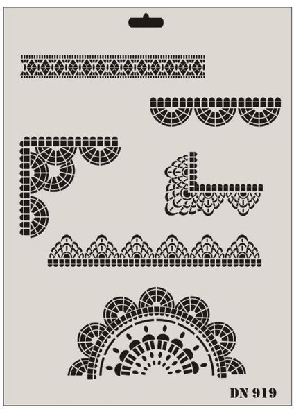 Rich Dantel Seri DN-919 Stencil 35X25 cm