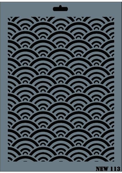 Rich New Seri N-113 Stencil 35X25 cm