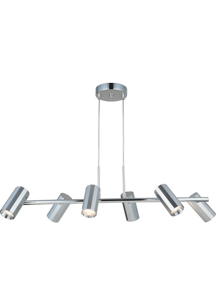 Okta 6 Lı Krom Sıralı Avize 6XGU10