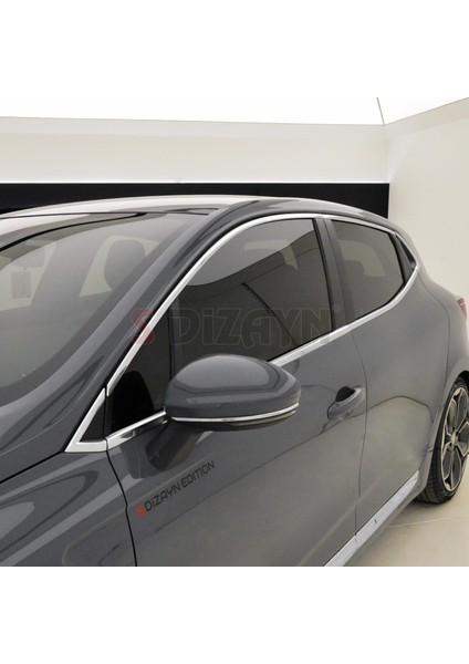 Renault Clio 5 Krom Cam Çerçevesi 12 Prç. 2019 Üzeri A+ Kalite