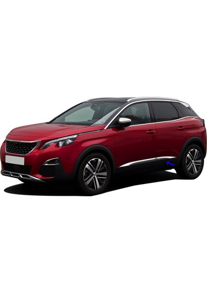 Peugeot 3008 Krom Yan Kapı Çıtası 4 Prç. 2016-2023