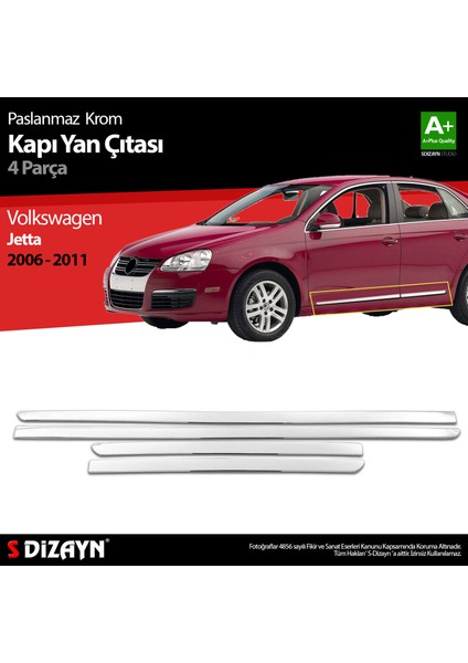 VW Jetta Krom Kapı Yan Çıtası 2006-2011