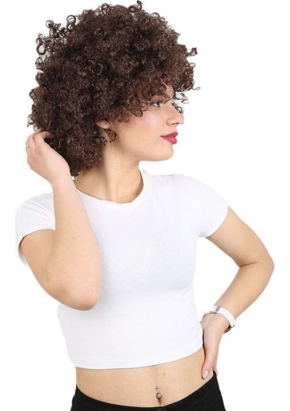 Animasyon Parti ve Palyaço Peruğu / Kahverengi modelleri