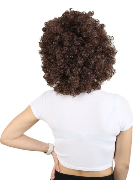 Animasyon Parti ve Palyaço Peruğu / Kahverengi indirimleri