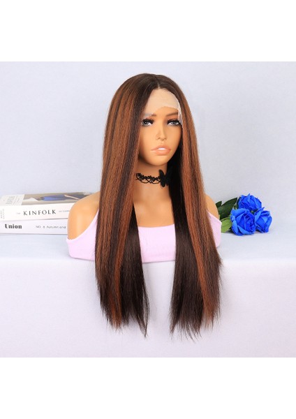 Kahverengi / Bakır Röfleli Tül Peruk fiyatları