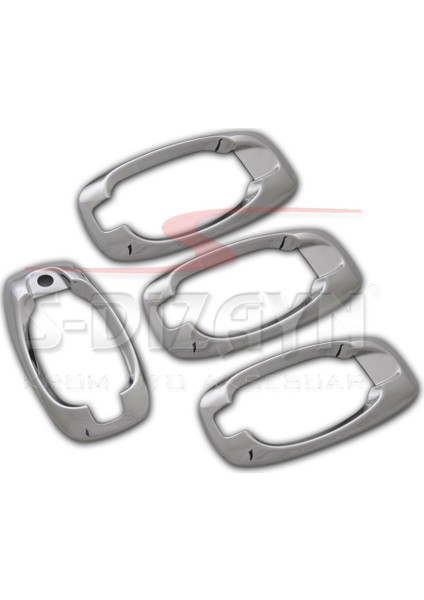 Peugeot Bipper Krom Kapı Kolu Çerçevesi 4 Kapı 2007-2017 modelleri