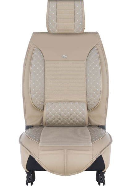 Barototuning Lüks Oto Koltuk Kılıfı / Bej / Citroen C5 modelleri