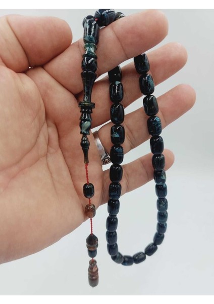 Katalin Karışık Renkli Halkalı Imame Özel Işçilik Sistemli Tespih (Ahşap Kutulu) modelleri