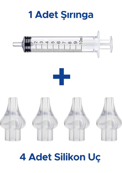 Bebek Burun Yıkama Enjektörü Şırınga ve 4 Adet Silikon Yedek Uç fiyatları