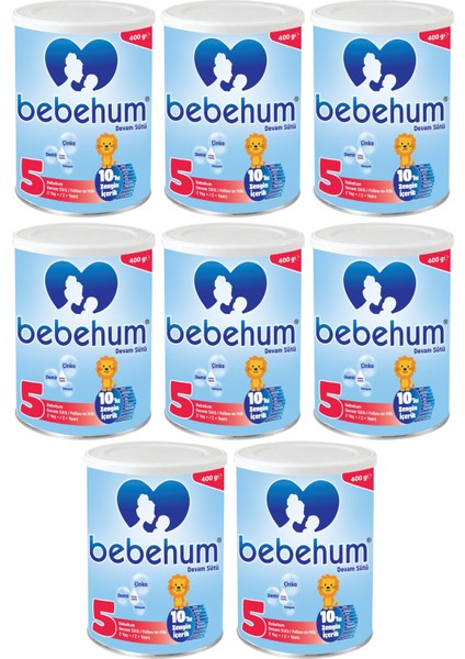 Teneke 5 Devam Sütü 400 gr 2 Yaş+ X8 Adet