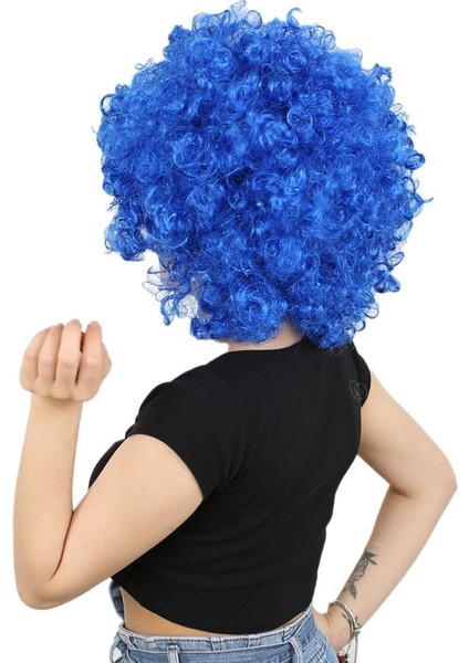 Animasyon Parti ve Palyaço Peruğu / Koyu Mavi fırsatları