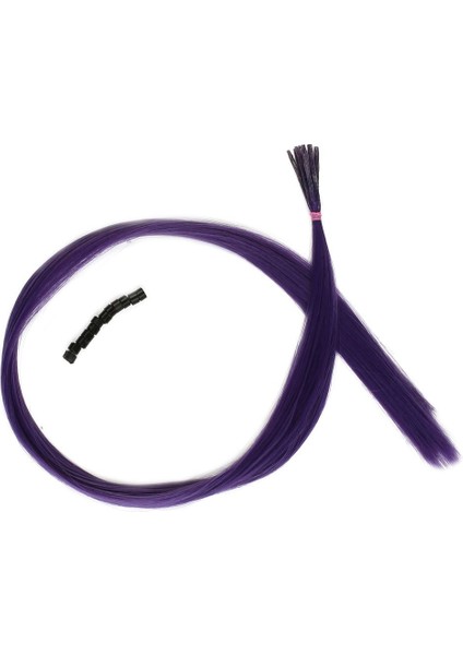 Renkli Sentetik Boncuk Kaynaklık Saç + Takım Aparatı / Küllü Mor/ 10 Adet fiyatları