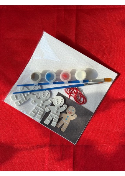 Yılbaşı Temalı Boyama Seti – 3D Mini Figür + Fırça & Boya Seti modelleri