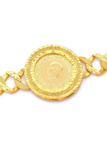 altın kaplama yarım altınlı zincir bileklik blk-1214 fiyatları