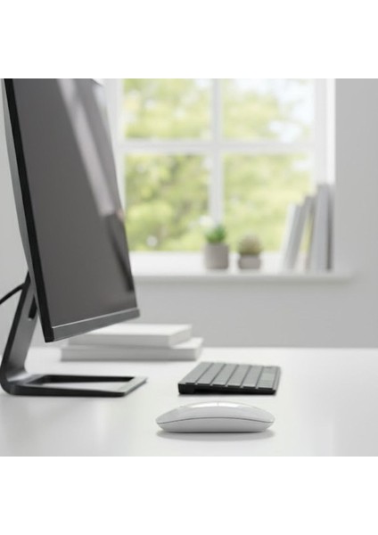Buffer® Beyaz Renkli Ergonomik Sessiz Kablosuz Mouse – USB Alıcılı, Ofis ve Oyun Için Konforlu Bilgisayar Faresi fiyatları